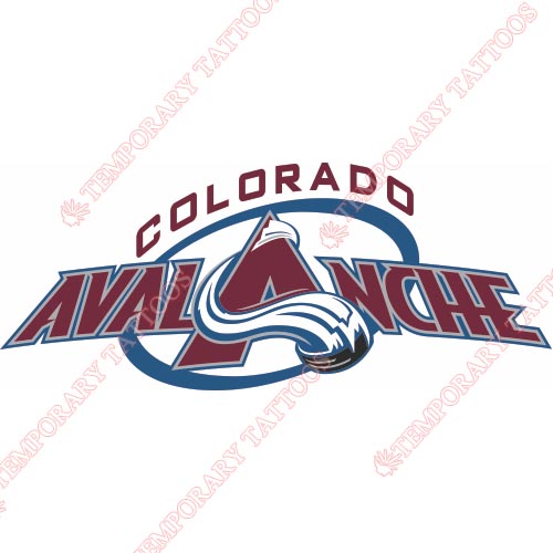 Colorado Avalanche Customize Temporary Tattoos Stickers NO.117